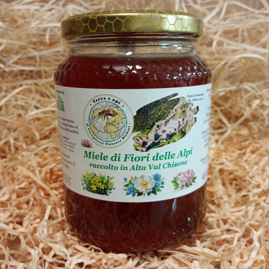 Miele di Fiori delle Alpi raccolto in Alta Val Chisone