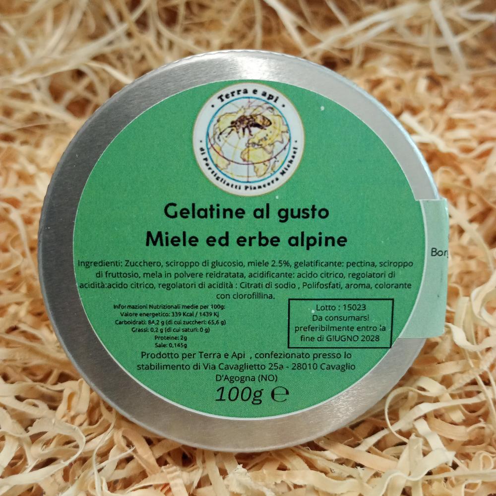 Caramelle Gelatine Miele e Erbe Alpine 100g