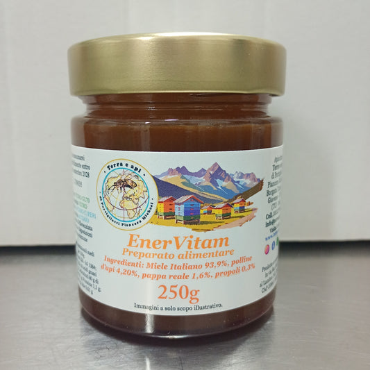 EnerVitam 250g - Preparato alimentare con tutti i prodotti delle api